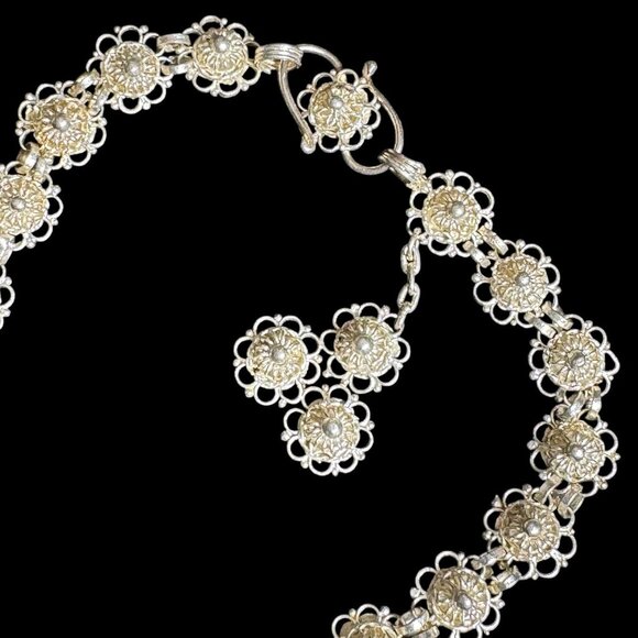 Cuttacki Tarkasi in Orissa Filigree Bracelet 7 inches - Picture 3 of 16